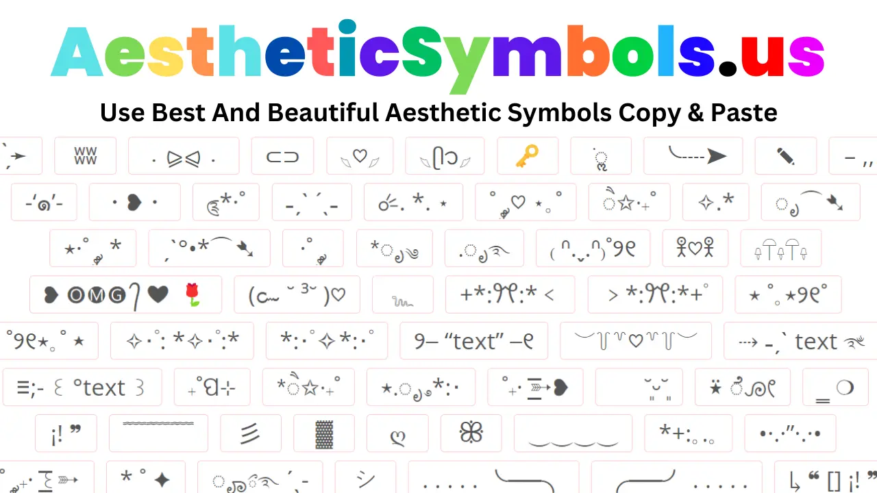 Aesthetic Symbols ⇢ ✂️ Copy & 📋 Paste࿐༊*
